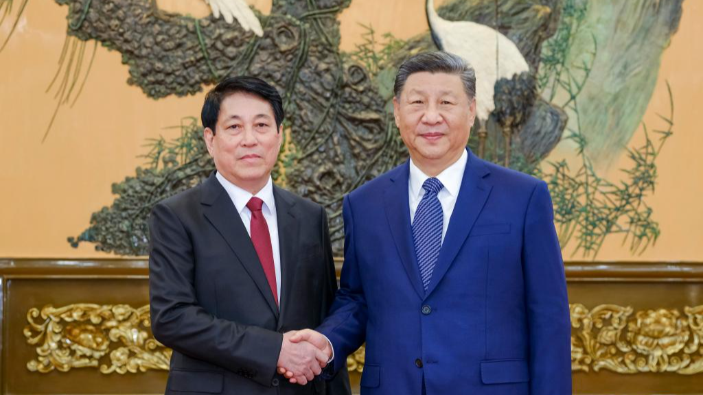 Xi Jinping, general secretary of the CPC Central Committee and Chinese president, meets with Luong Cuong, member of the Political Bureau of the CPV Central Committee and permanent member of the CPV Central Committee Secretariat, at the Great Hall of the People in Beijing, China, October 11, 2024. /Xinhua