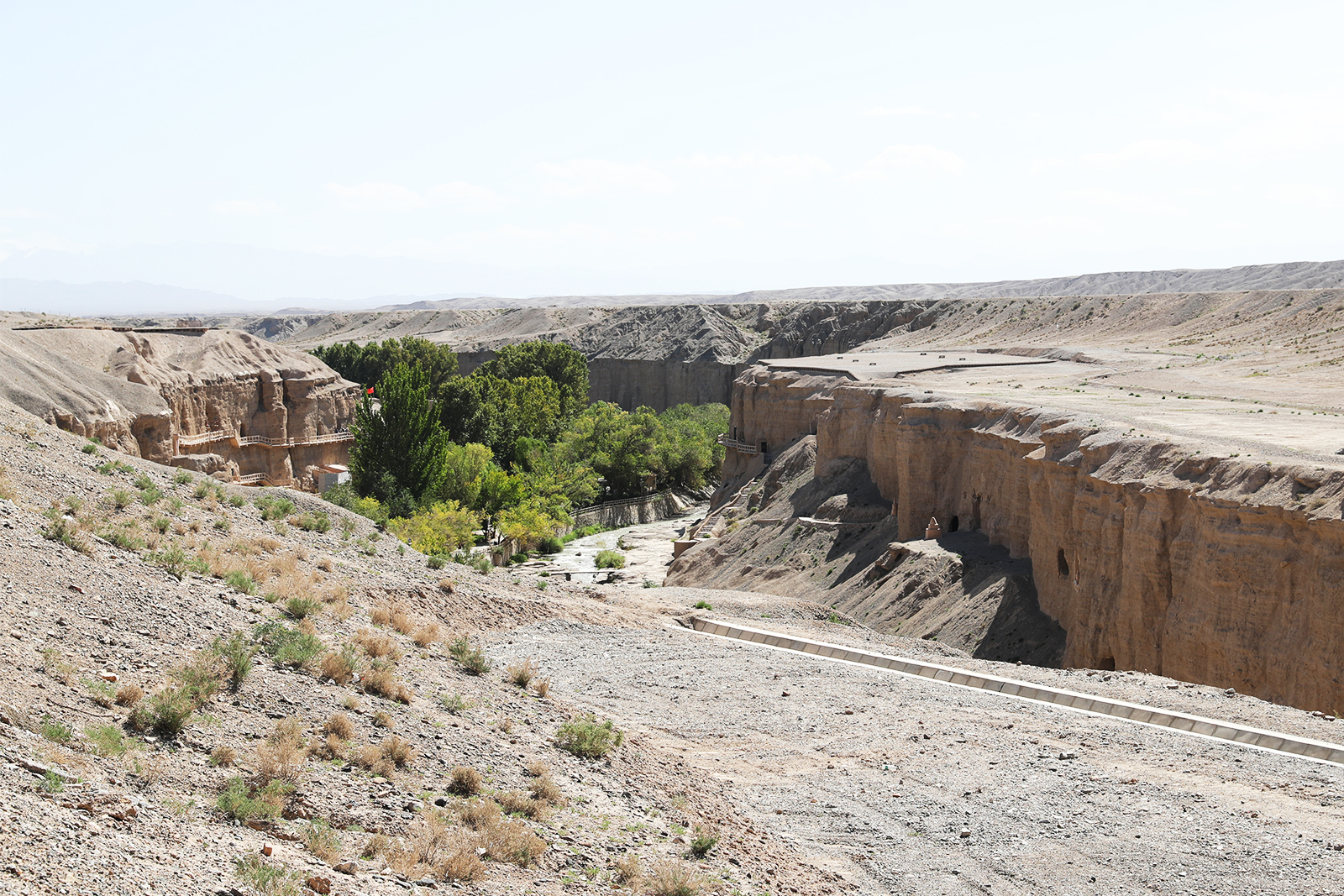 The Yulin Caves are a series of caves carved into the steep cliffs along the Yulin River Gorge in Guazhou County, Gansu Province. /CGTN