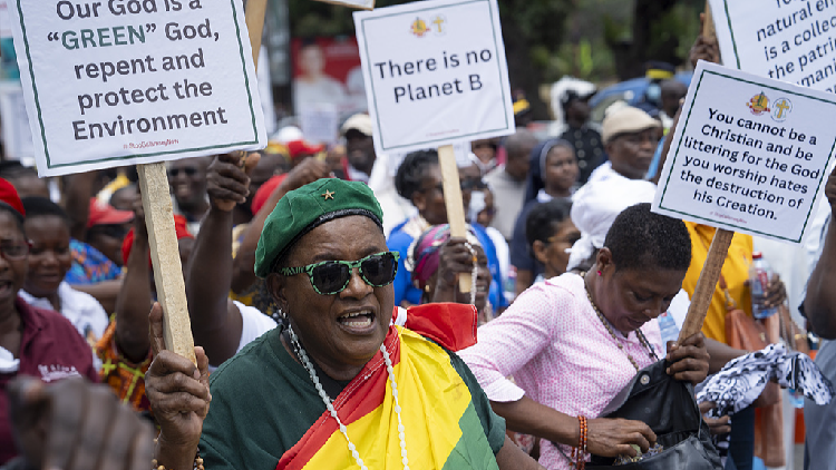 Hundreds protest against the surge in Ghana's destructive unregulated gold mining