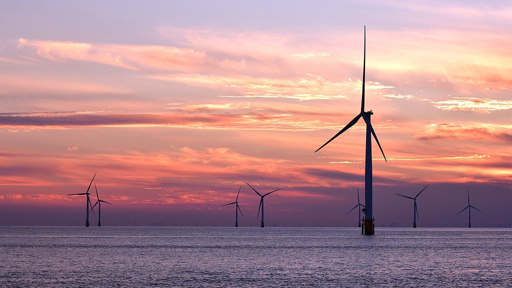 An offshore wind power cluster in the Yellow Sea in Yancheng City, east China's Jiangsu Province, October 13, 2022. /CFP