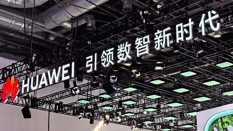 Huawei booth at the China International Information and Communication Exhibition in Beijing, September 25, 2024.