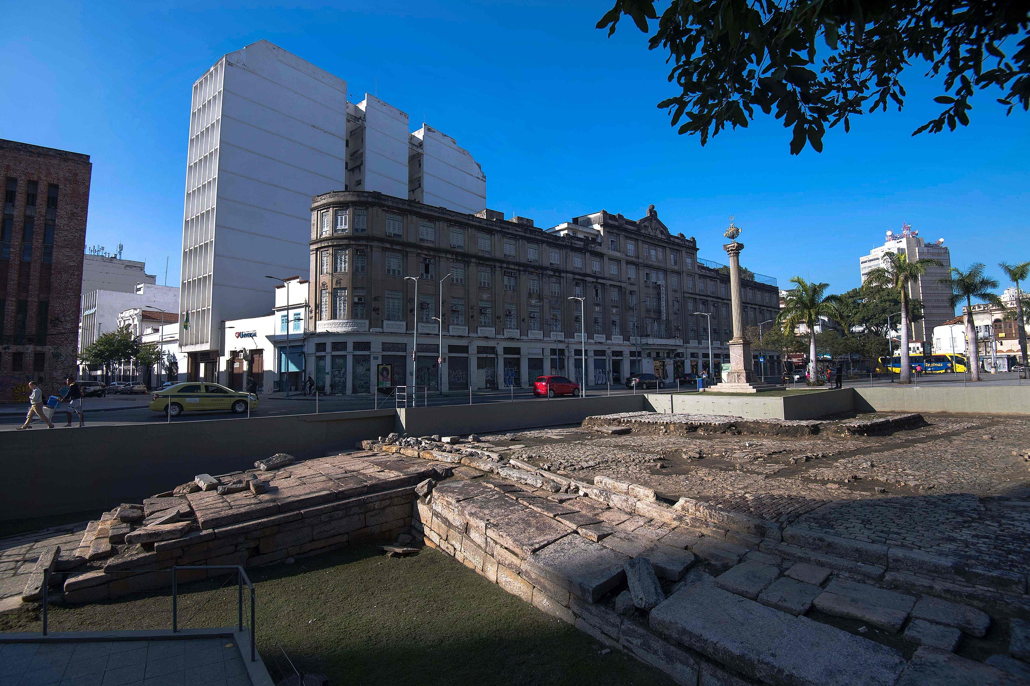 A view of the Valongo Wharf Archaeological Site in Rio de Janeiro, Brazil /CFP