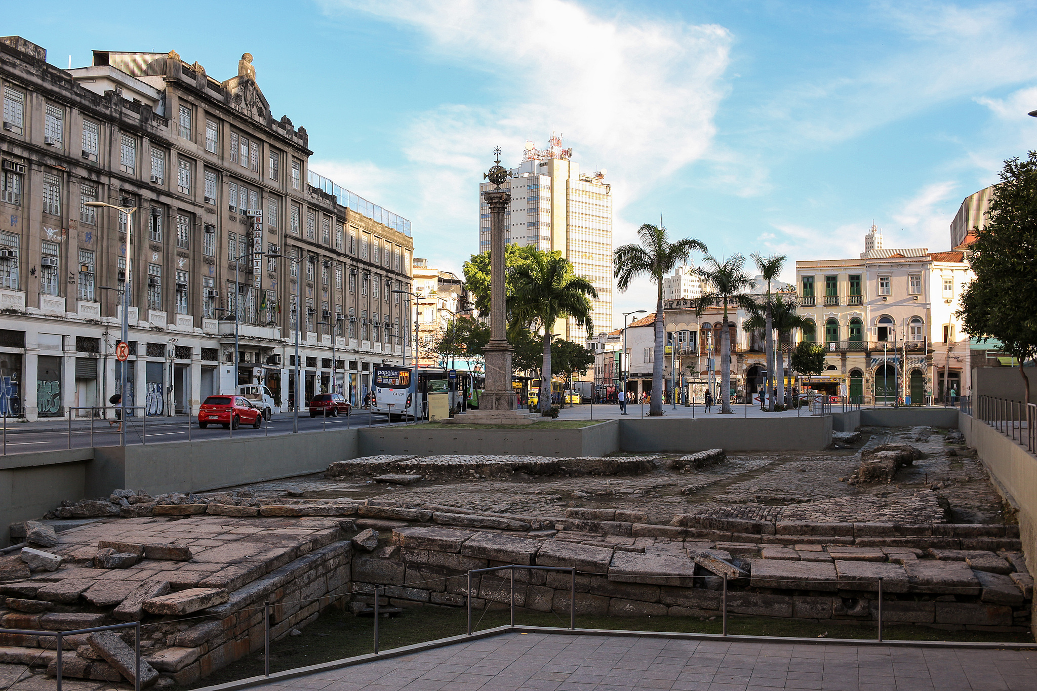 A view of the Valongo Wharf Archaeological Site in Rio de Janeiro, Brazil /CFP