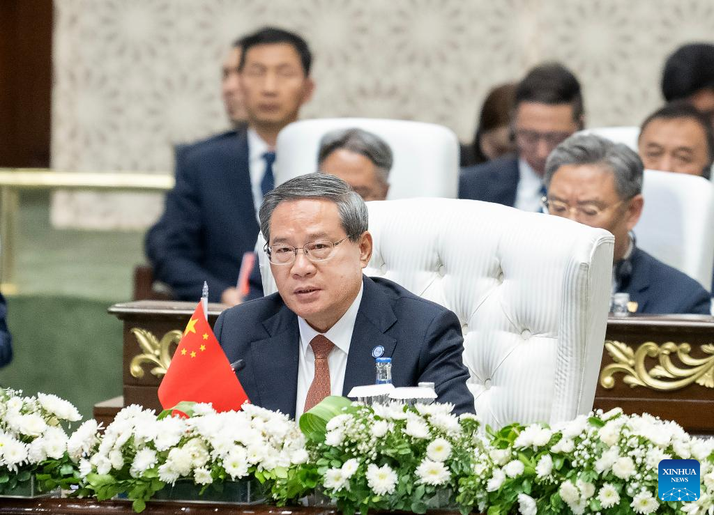 Chinese Premier Li Qiang attends the 23rd Meeting of the Council of Heads of Government of Member States of the Shanghai Cooperation Organization (SCO) in Islamabad, Pakistan, October 16, 2024. /Xinhua