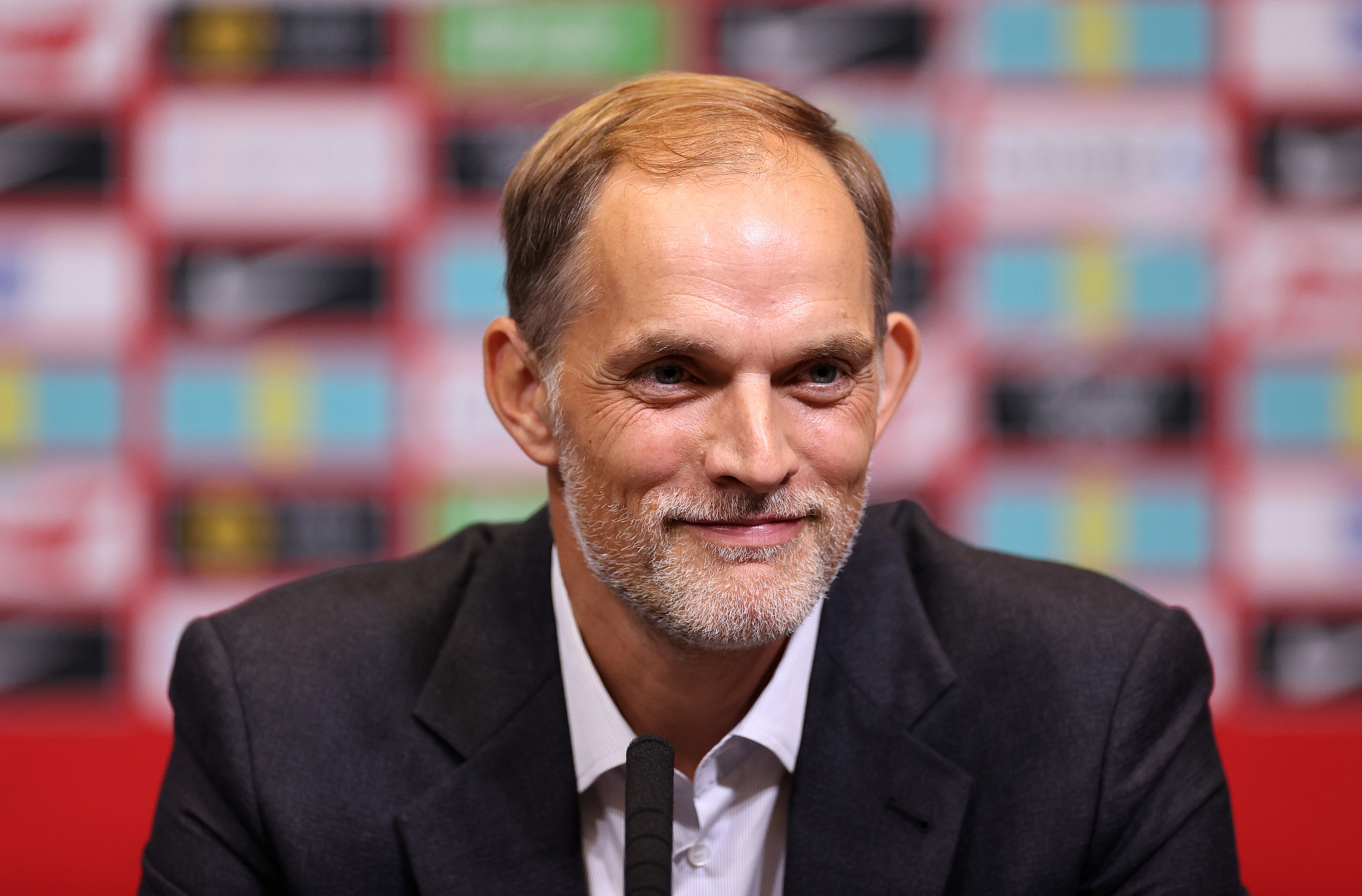 Thomas Tuchel, new England manager, attends a press conference at Wembley Stadium in London, England, October 16, 2024. /CFP 