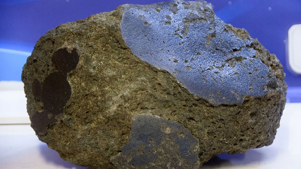 A Martian meteorite displayed at the National Institute of Polar Research in Tokyo, Japan, September 17, 2024. /CFP