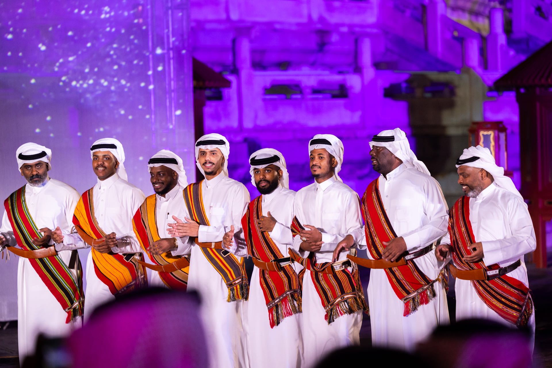 Saudi performers at the launching event of the Saudi Travel Festival, Beijing, China, October 17, 2024. /Saudi Tourism Authority