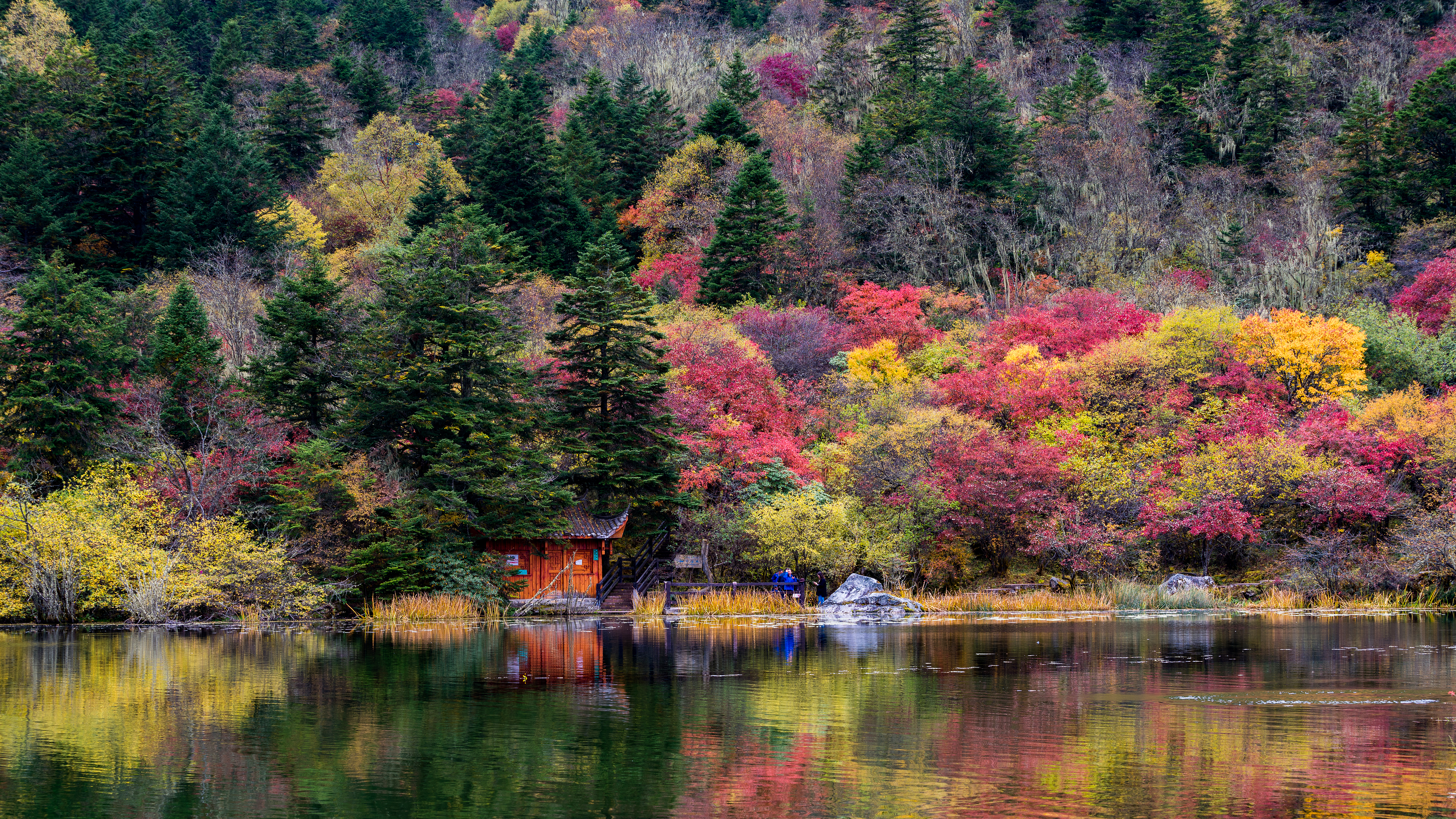 An autumn view in the Garze Tibetan Autonomous Prefecture in southwest China's Sichuan Province. /CFP