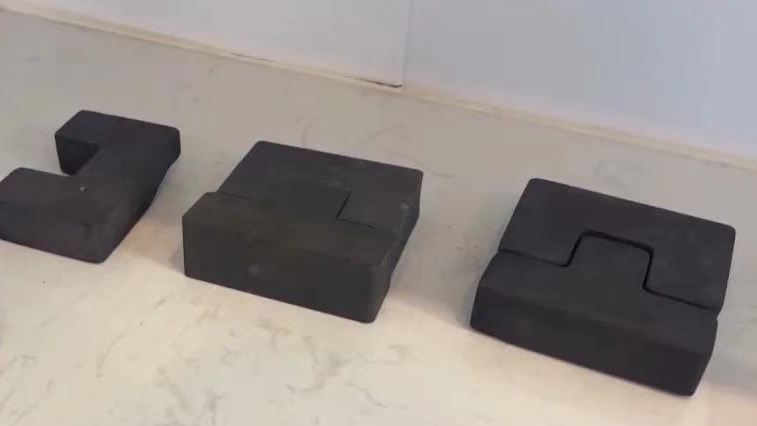 Samples of the lunar bricks. /China Media Group