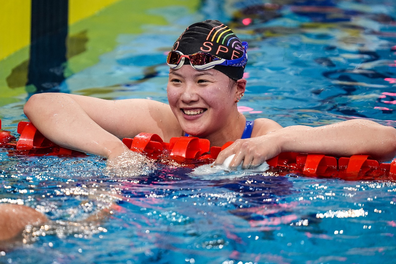 Tang sets Asian record again as China dominate Swimming World Cup CGTN