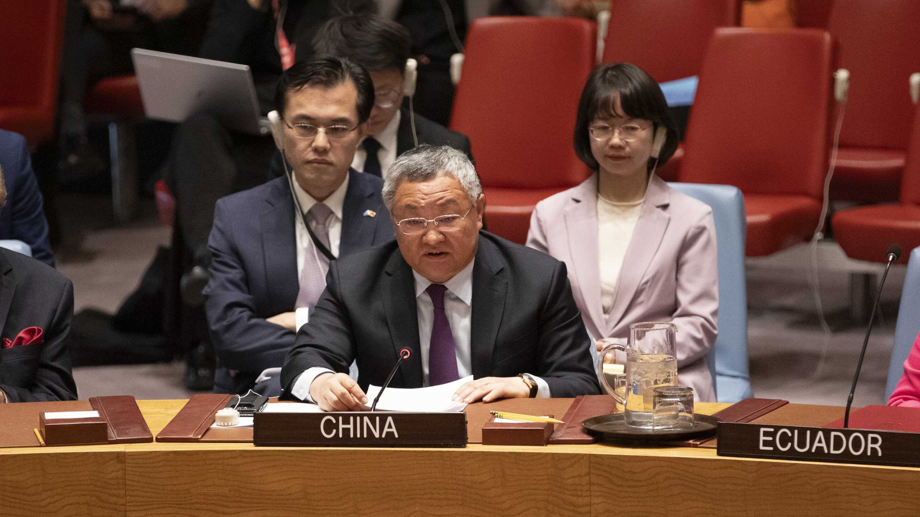 Fu Cong, China's permanent representative to the United Nations, speaks at the UN Security Council Briefing on Anticipating the Impact of Scientific Developments on International Peace and Security, October 21, 2024. /Permanent Mission of China to the UN