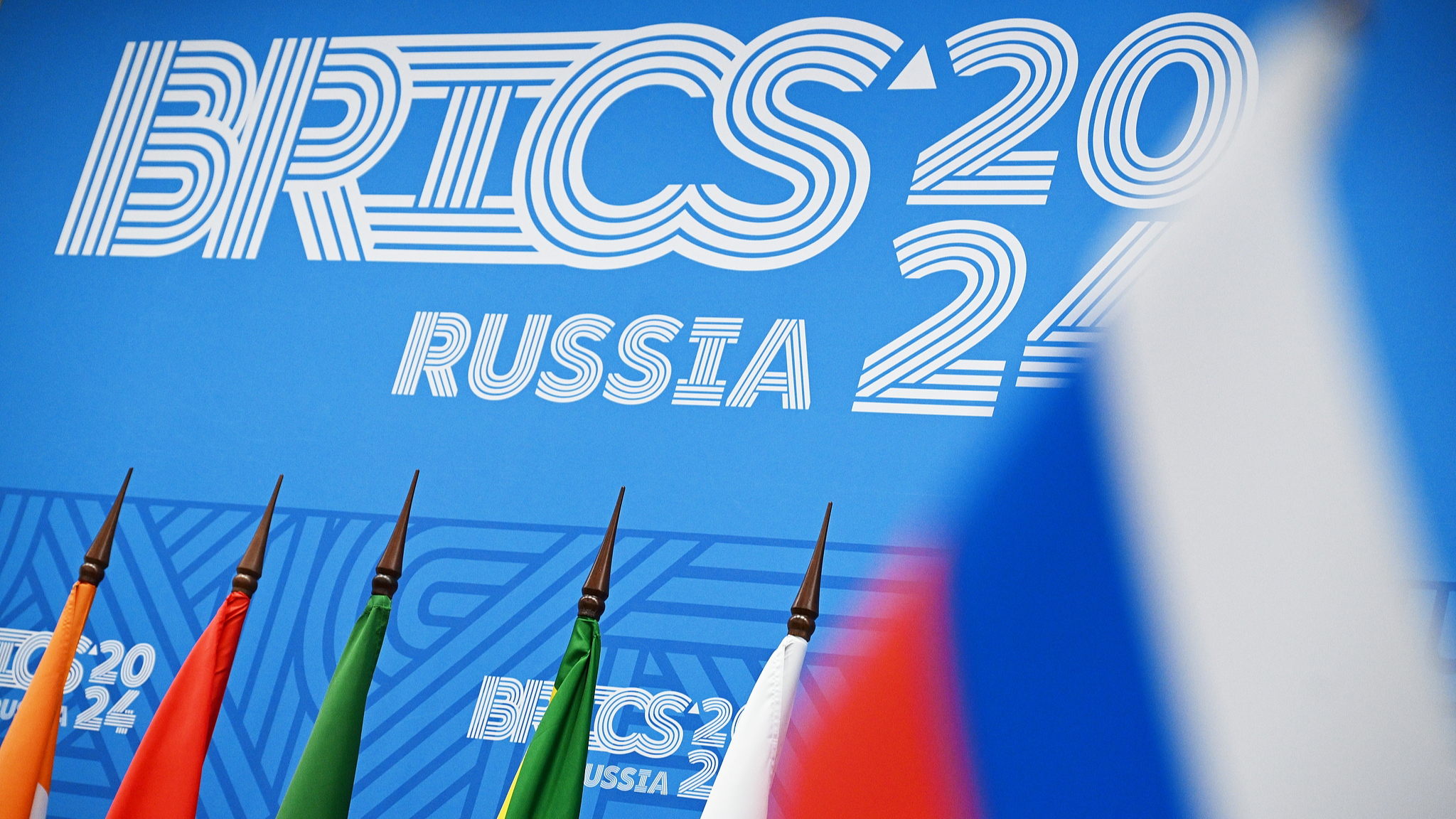 Leaders of BRICS countries pose for group photo