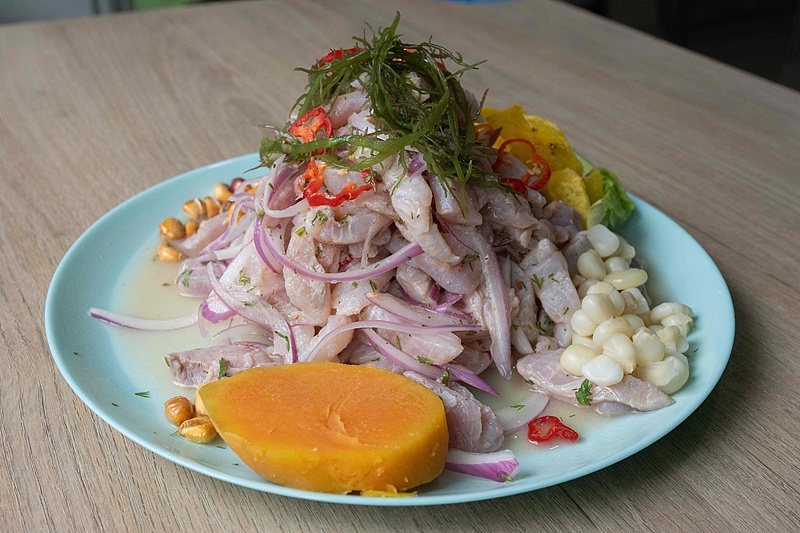 A glimpse of traditional Peruvian ceviche. /CFP