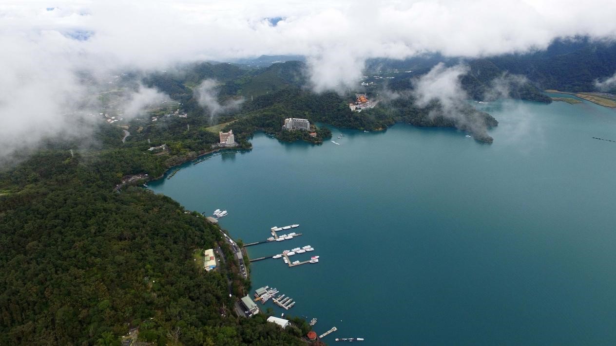 A view of Riyue Tan, or the Sun Moon Lake, in Nantou County, southeast China's Taiwan, January 5, 2018. /CFP