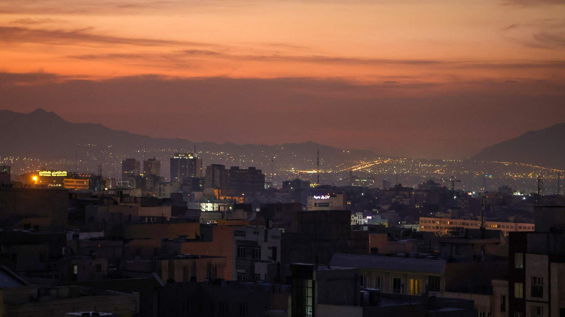 Part of the Tehran's skyline at dawn after several explosions were heard in the city, Tehran, Iran, October 26, 2024. /CFP