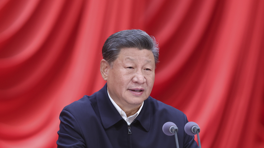 Chinese President Xi Jinping, also general secretary of the Communist Party of China (CPC) Central Committee and chairman of the Central Military Commission, speaks during the opening of a study session for principal officials at the provincial and ministerial level at the Party School of the CPC Central Committee (National Academy of Governance) in Beijing, China, October 29, 2024. /Xinhua