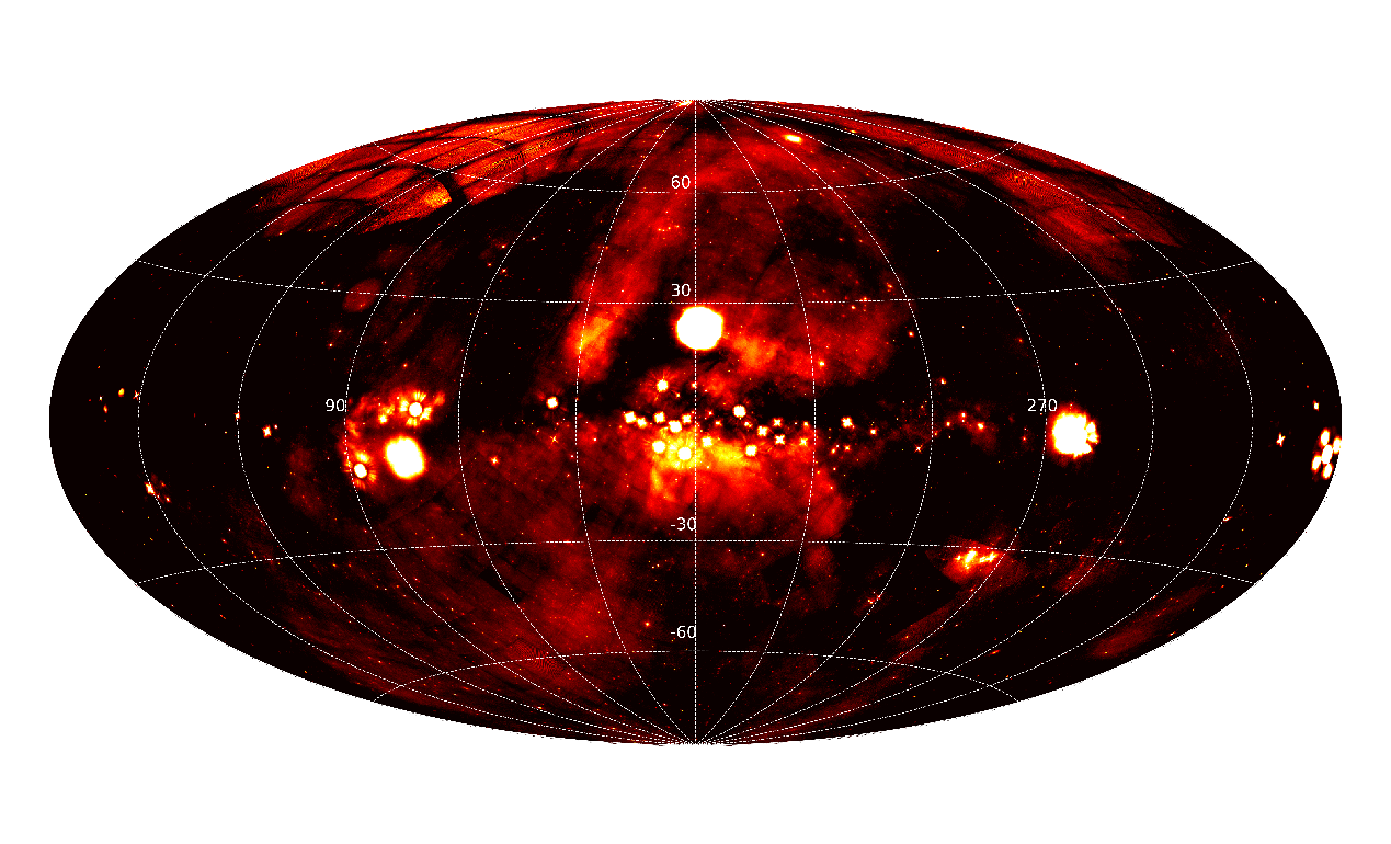 The first X-ray all-sky map captured by EP (under Galactic coordinates). /ScienceNet