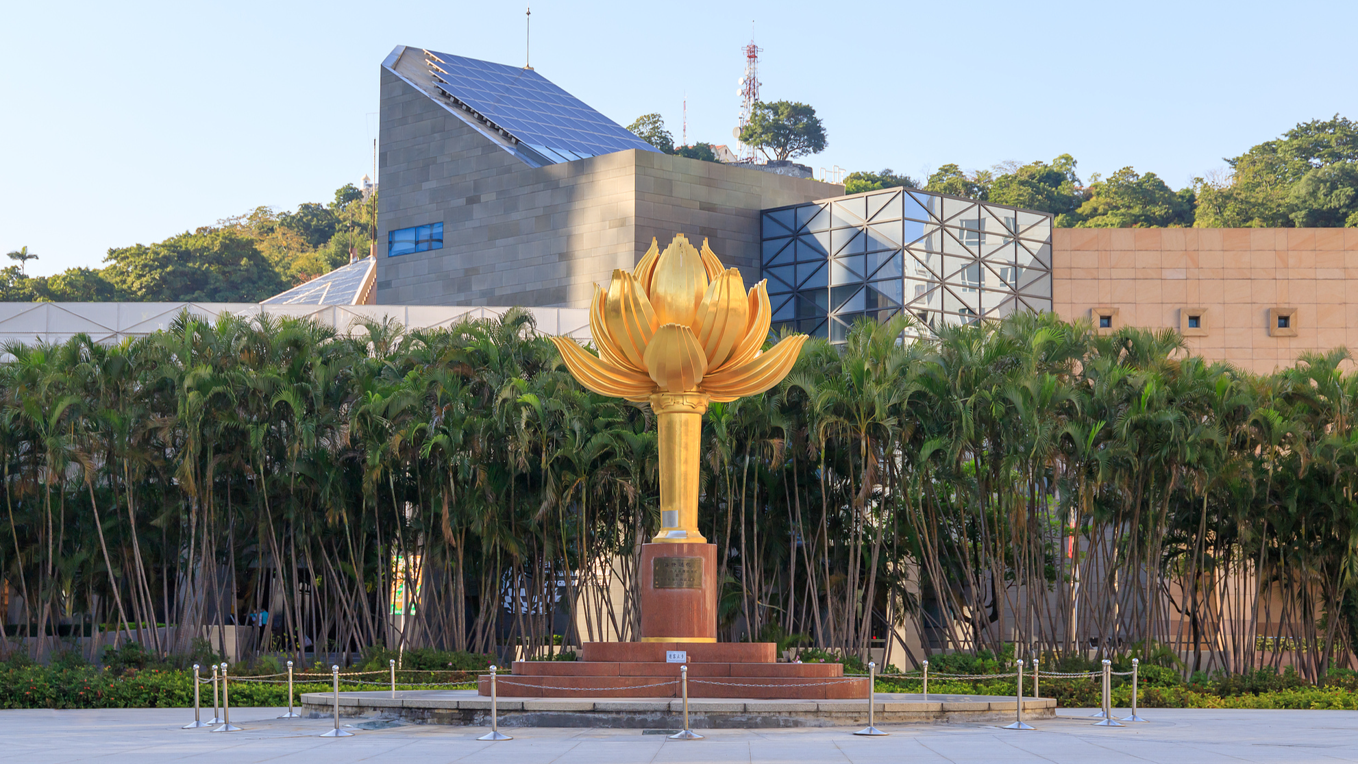 The Golden Lotus Square in south China's Macao Special Administrative Region. /CFP