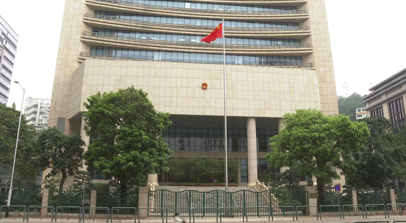 View of the Liaison Office of the Central People's Government in the Macao Special Administrative Region, south China. /CMG