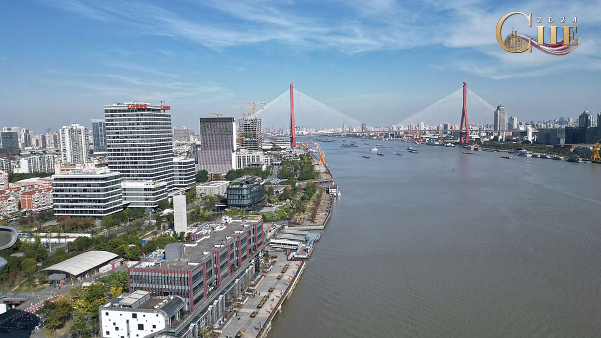 Live: View of Yangpu Riverside in northeast Shanghai