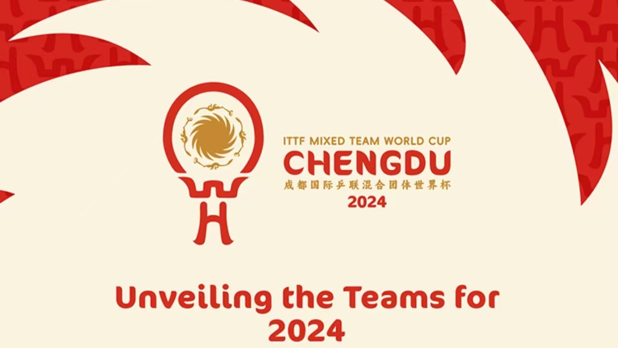 The 2024 International Table Tennis Federation (ITTF) Mixed Team World Cup will take place in Chengdu, southwest China's Sichuan Province, from December 1-8, 2024. /CFP