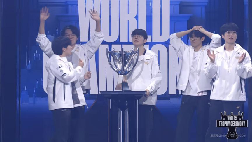 Faker leads South Korean team T1 to League of Legends world title in London, UK, November 2, 2024. /League of Legends