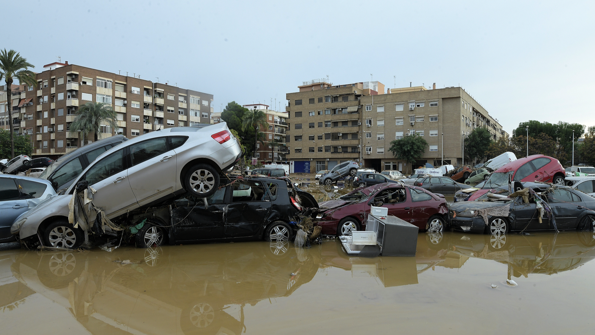 A view of the disaster area as search and rescue operations and aid delivery continue in Valencia, Spain, November 1, 2024. /CFP