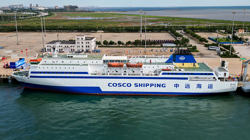 A passenger ship at the Tianjin International Cruise Home Port in north China's Tianjin, September 2, 2024. /CFP