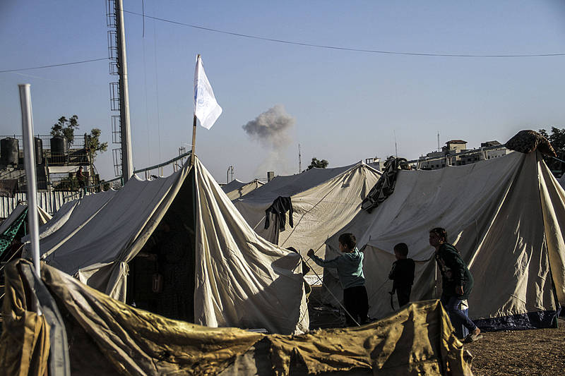 A view of the tent camp in the al-Yarmouk neighborhood, Gaza City, Gaza, November 3, 2024. /CFP