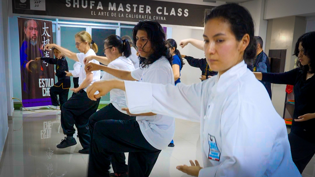 Tai Chi practice in Peru