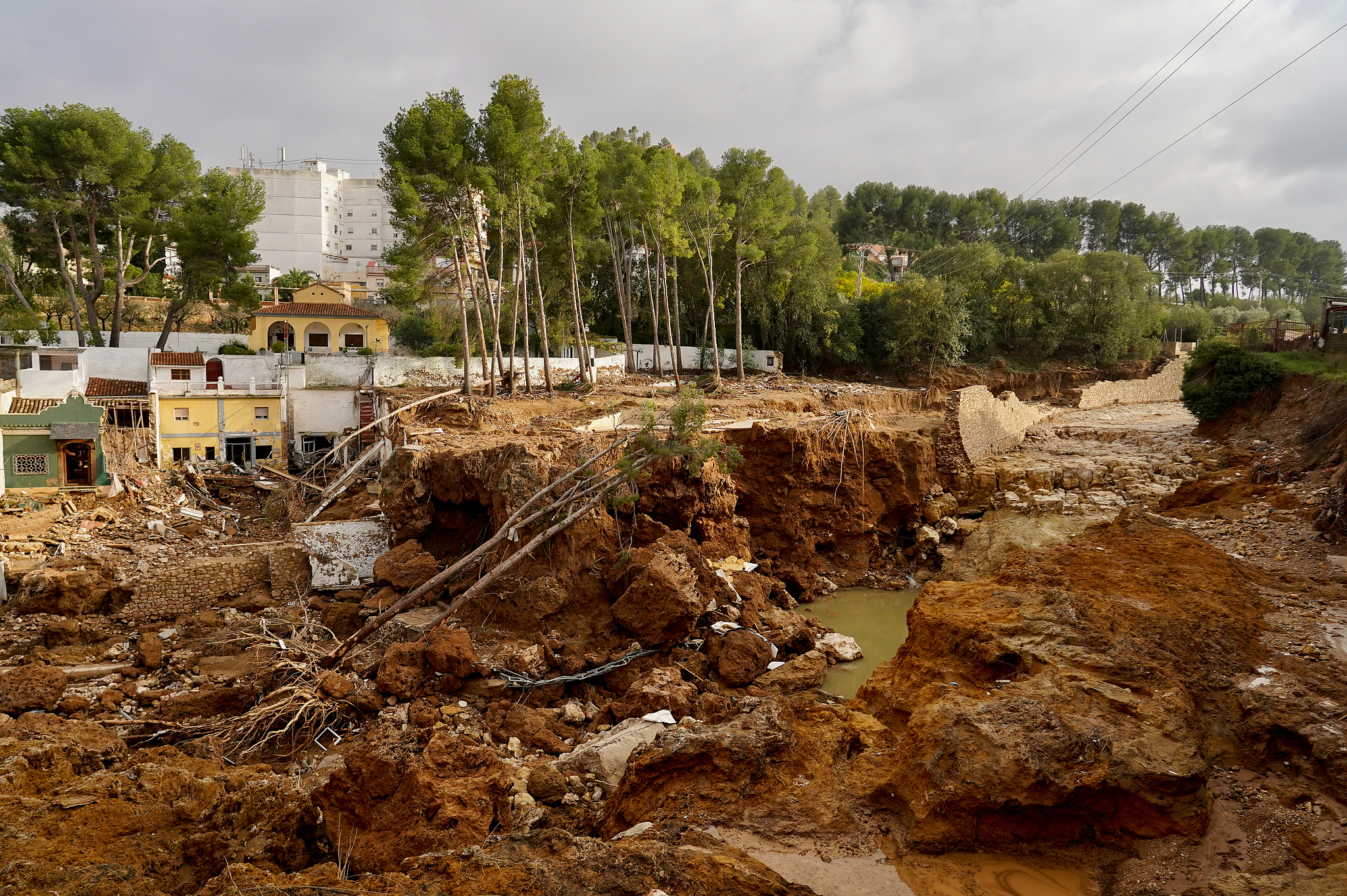 Damage caused by storms in Chiva, Valencia, Spain, November 4, 2024. /CFP