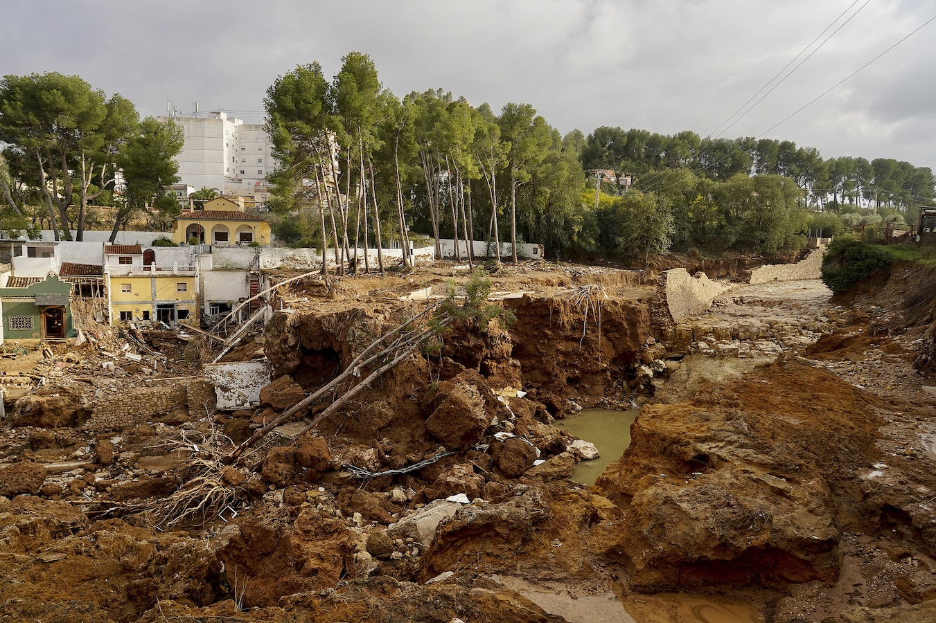 Damage caused by the storm in Chiva, Valencia, Spain, November 4, 2024. /CFP