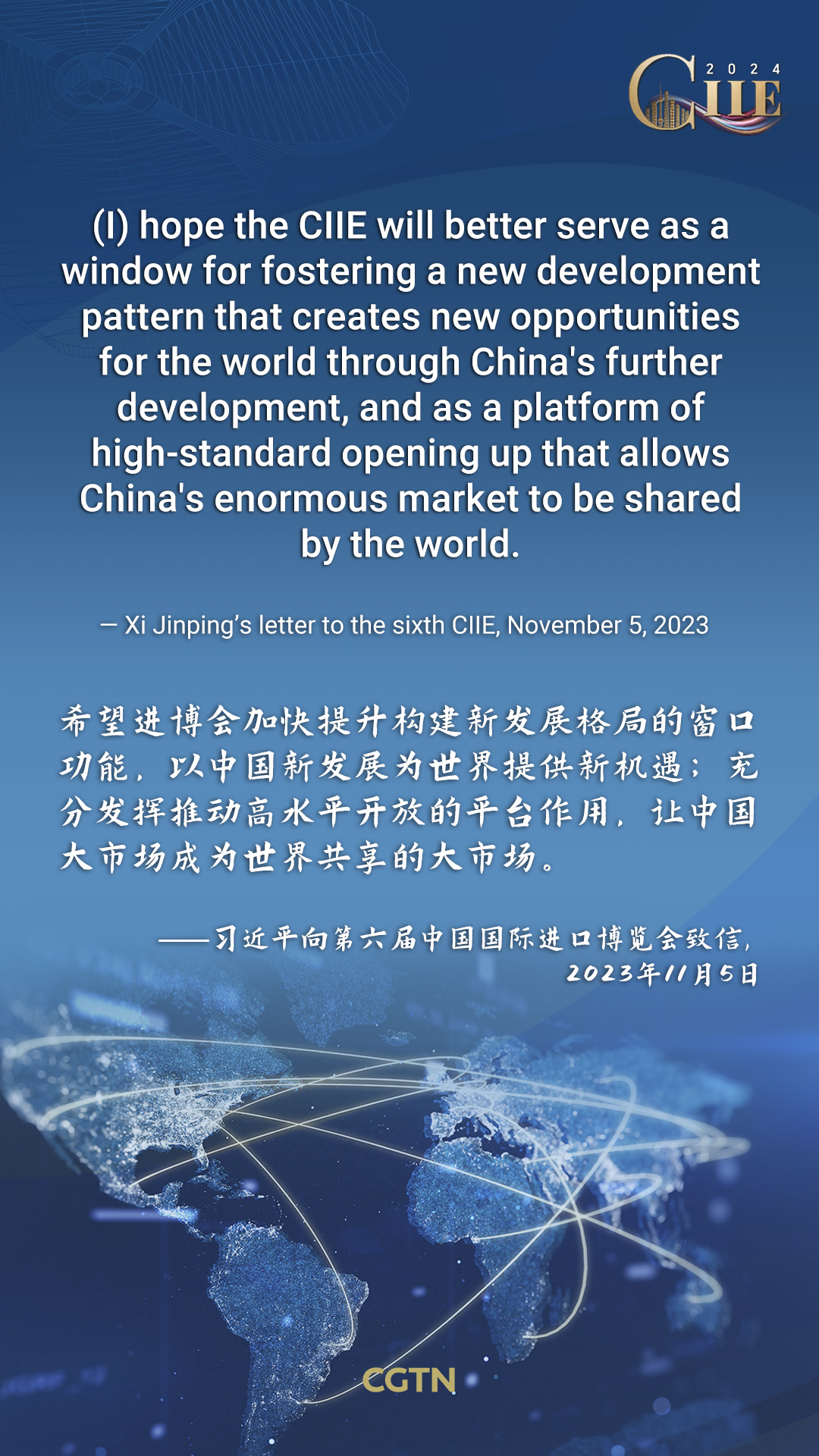 Xi Jinping's key quotes at CIIE opening ceremonies over the years