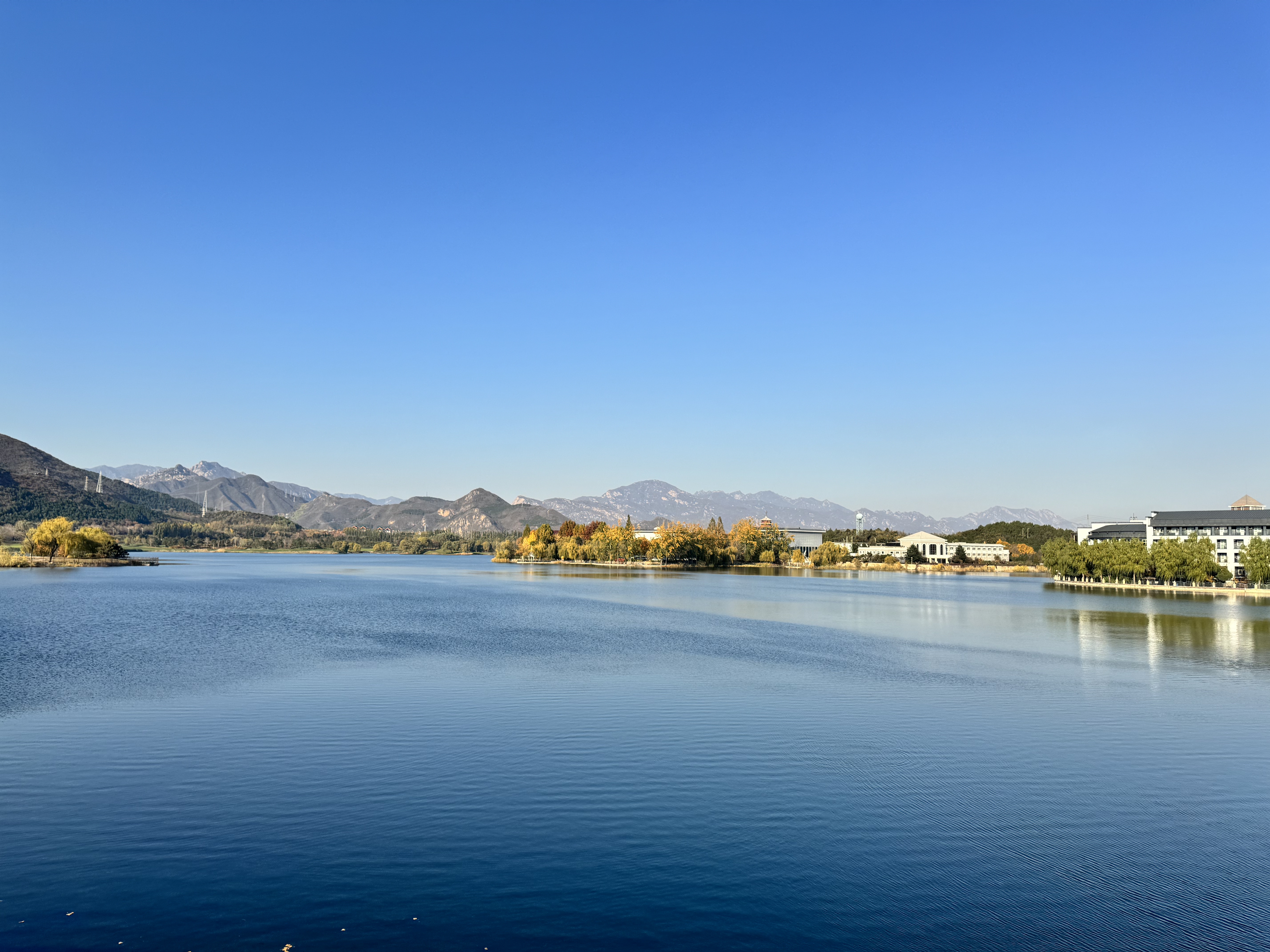 Yanqi Lake in Huairou District, Beijing. /CGTN