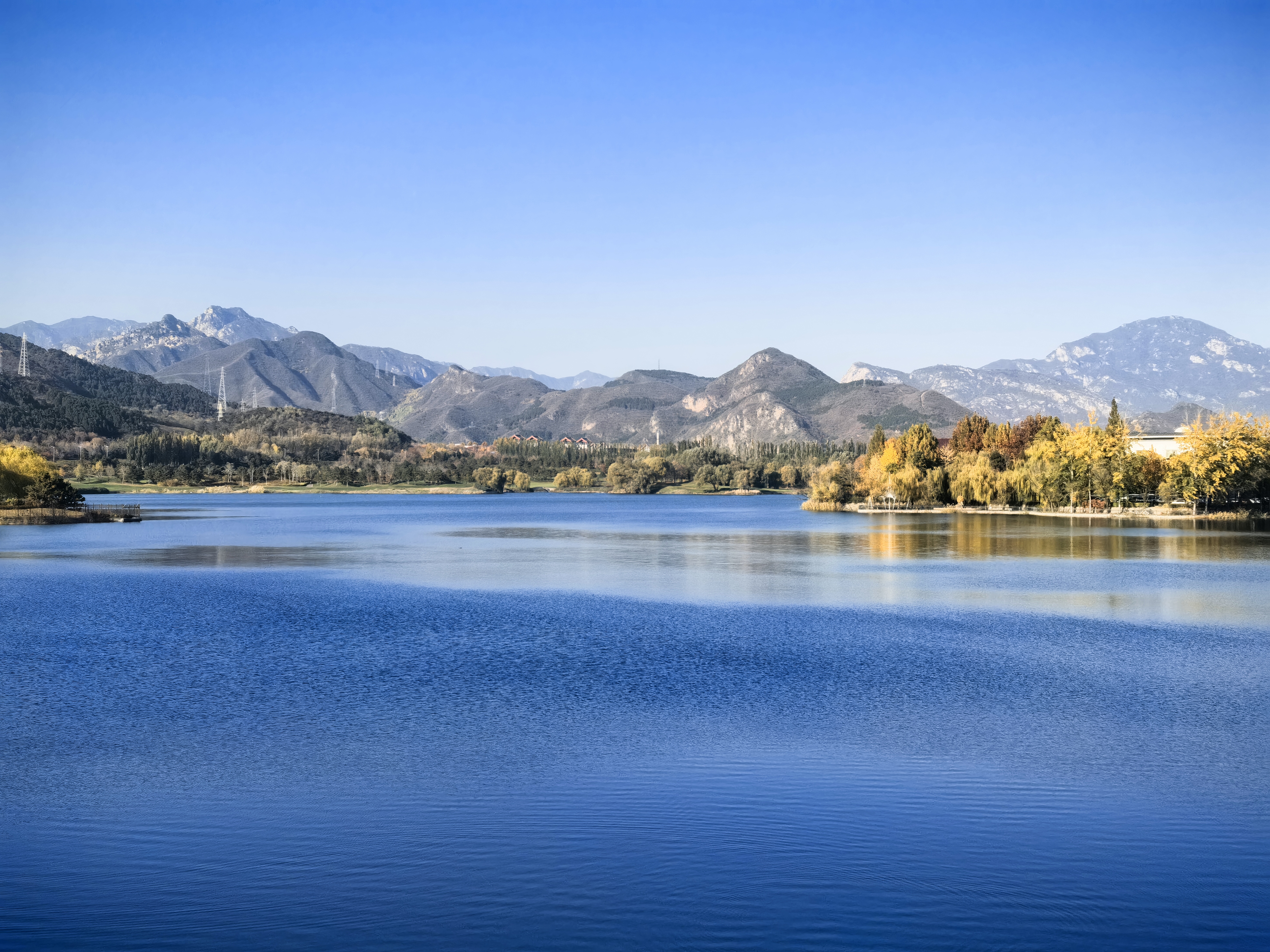 Yanqi Lake in Huairou District, Beijing. /CGTN