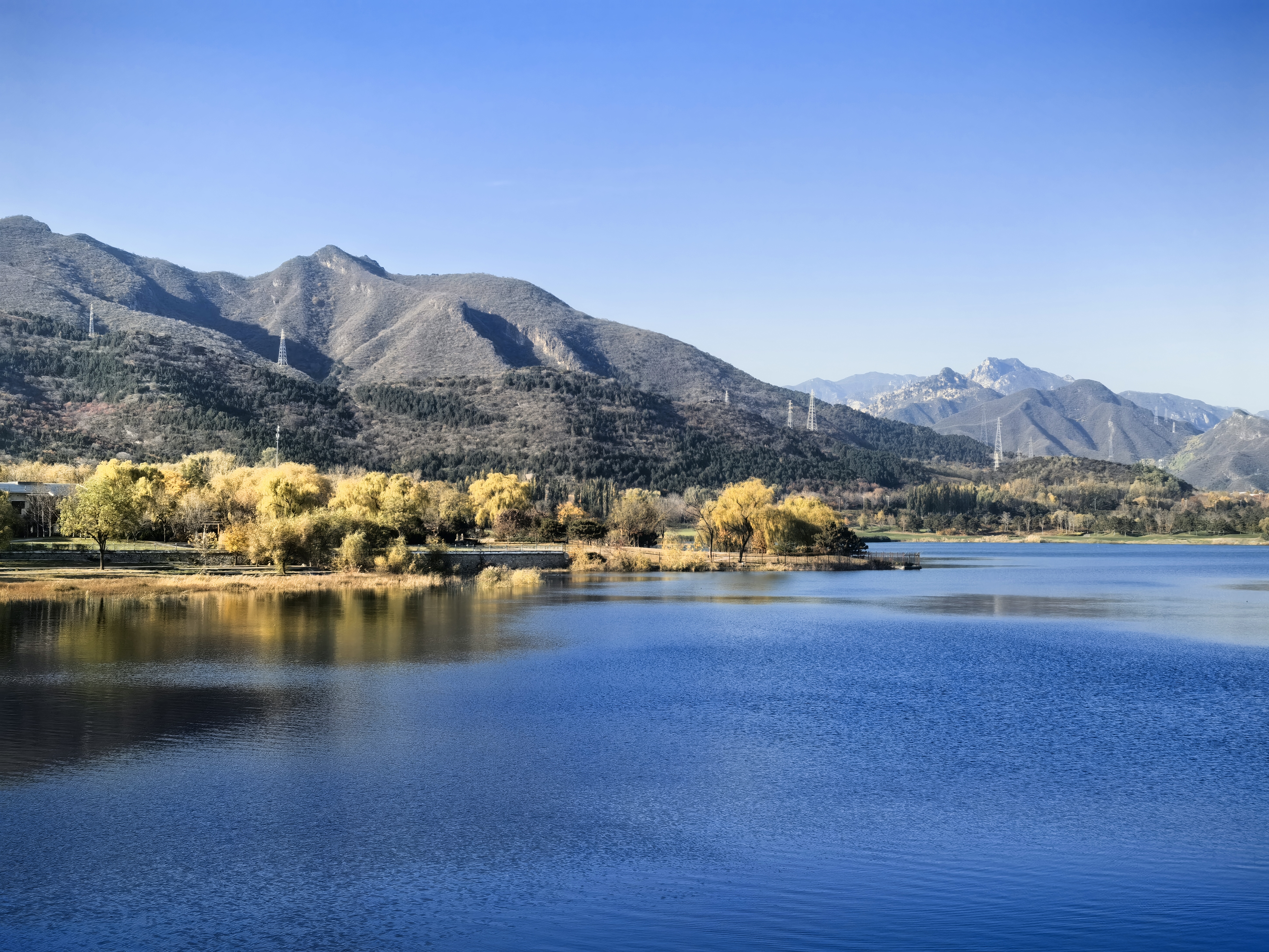 Yanqi Lake in Huairou District, Beijing. /CGTN