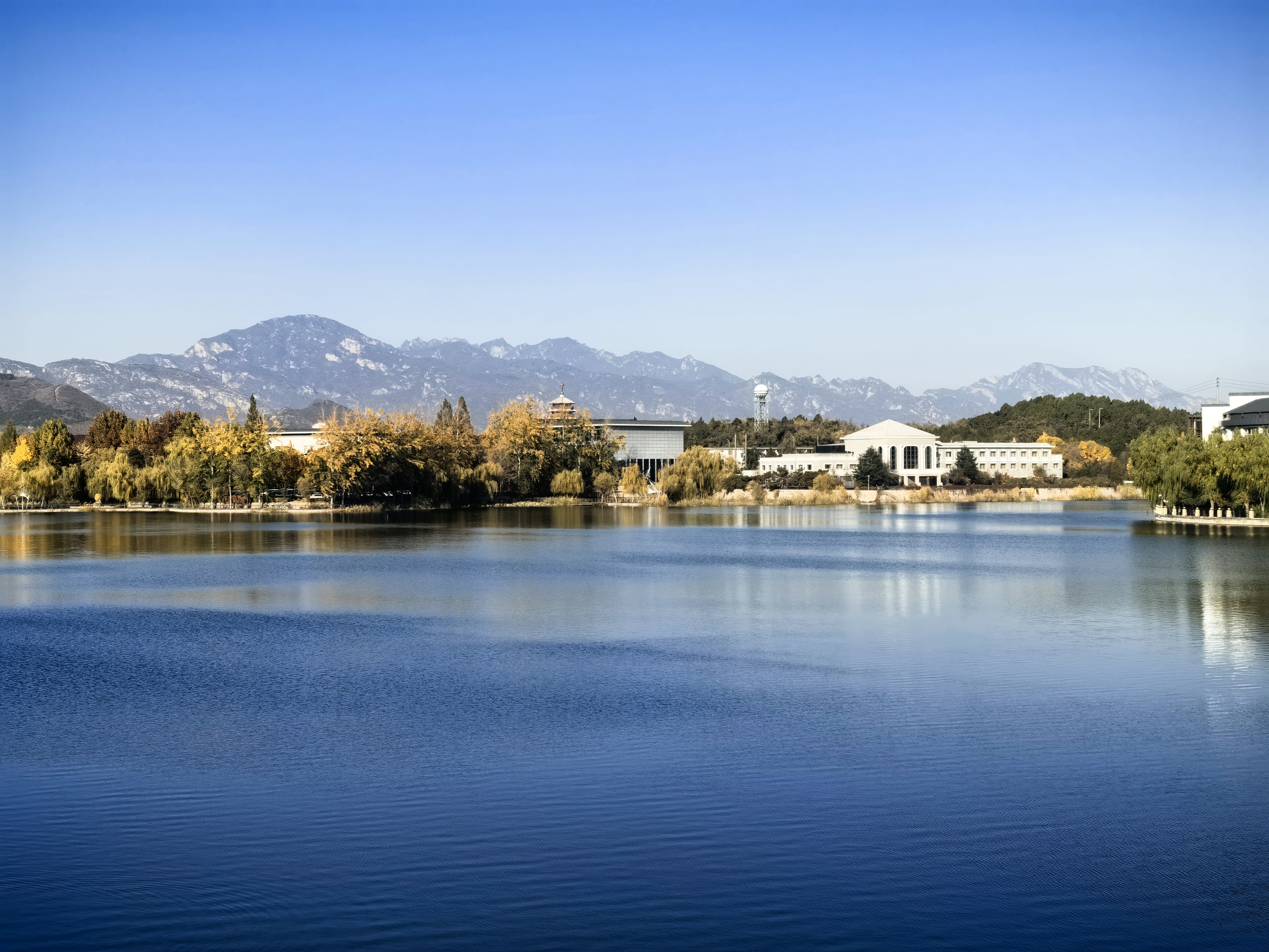 Yanqi Lake in Huairou District, Beijing. /CGTN