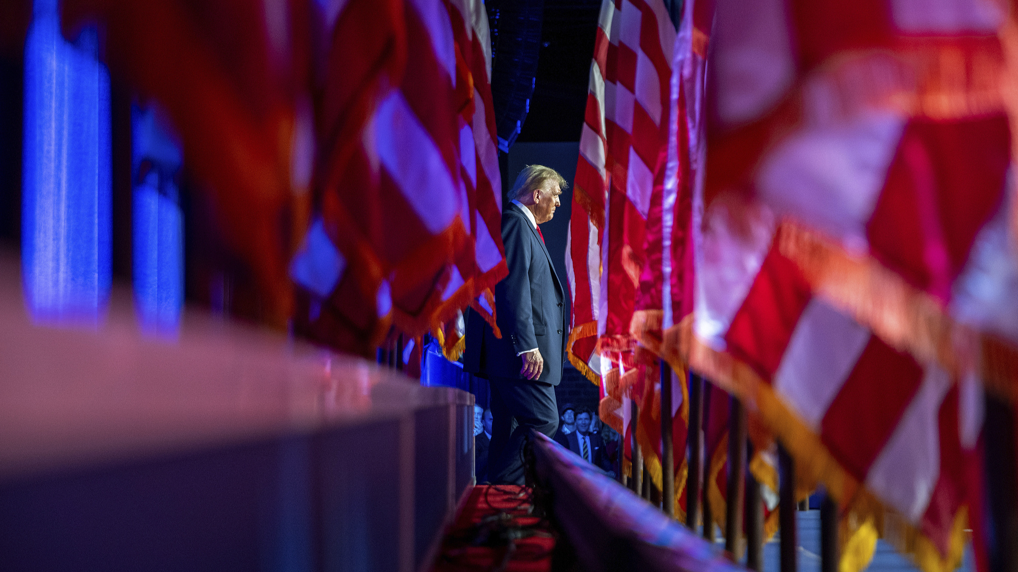 U.S. Republican presidential candidate Donald Trump, also elected the 47th president of the United States, at the Palm Beach Convention Center, November 6, 2024. /CFP