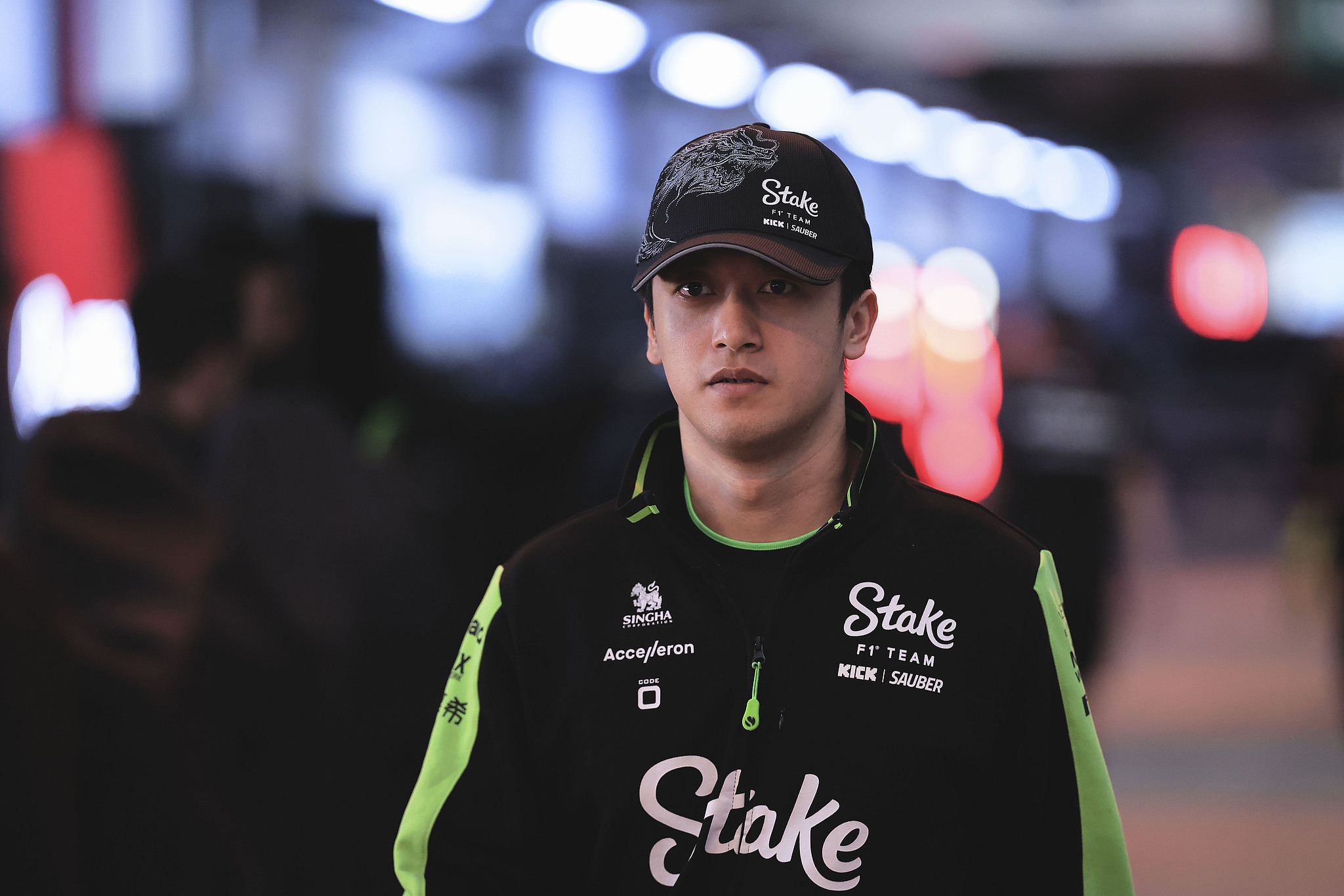 Zhou Guanyu of Stake F1 Team Kick Sauber looks on ahead of the Brazilian Formula One Grand Prix at the Interlagos race track in Sao Paulo, Brazil, November 3, 2024. /CFP