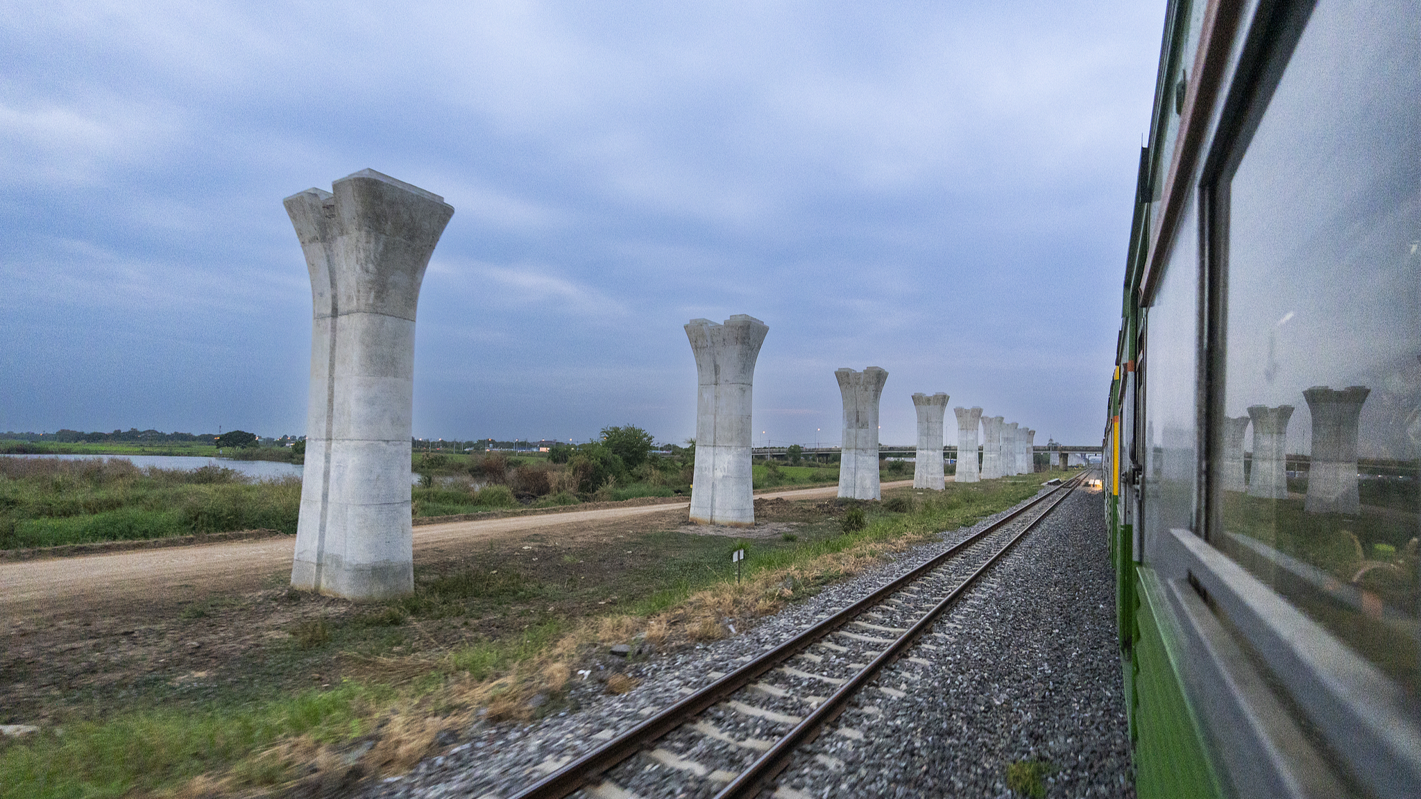 The China-Thailand Railway under construction in Thailand, January 26, 2024. /CFP