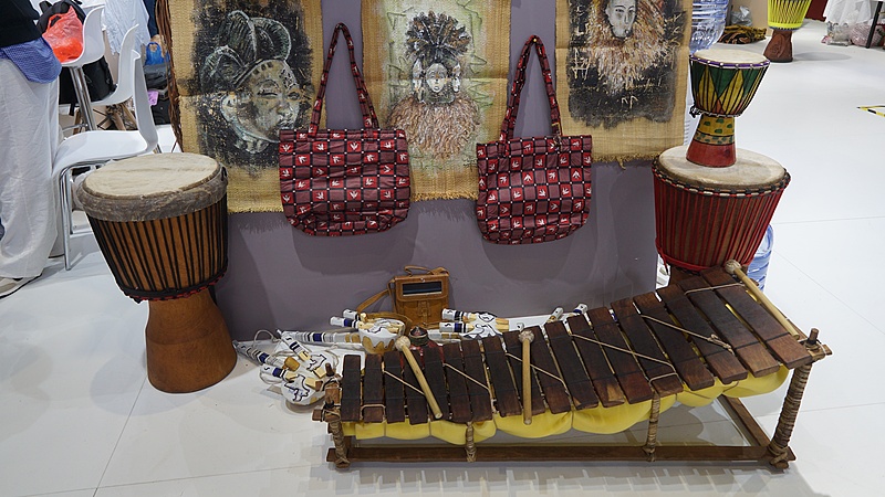 A variety of African handicrafts are on display during the China International Import Expo (CIIE) in Shanghai, November 8, 2024. /CFP