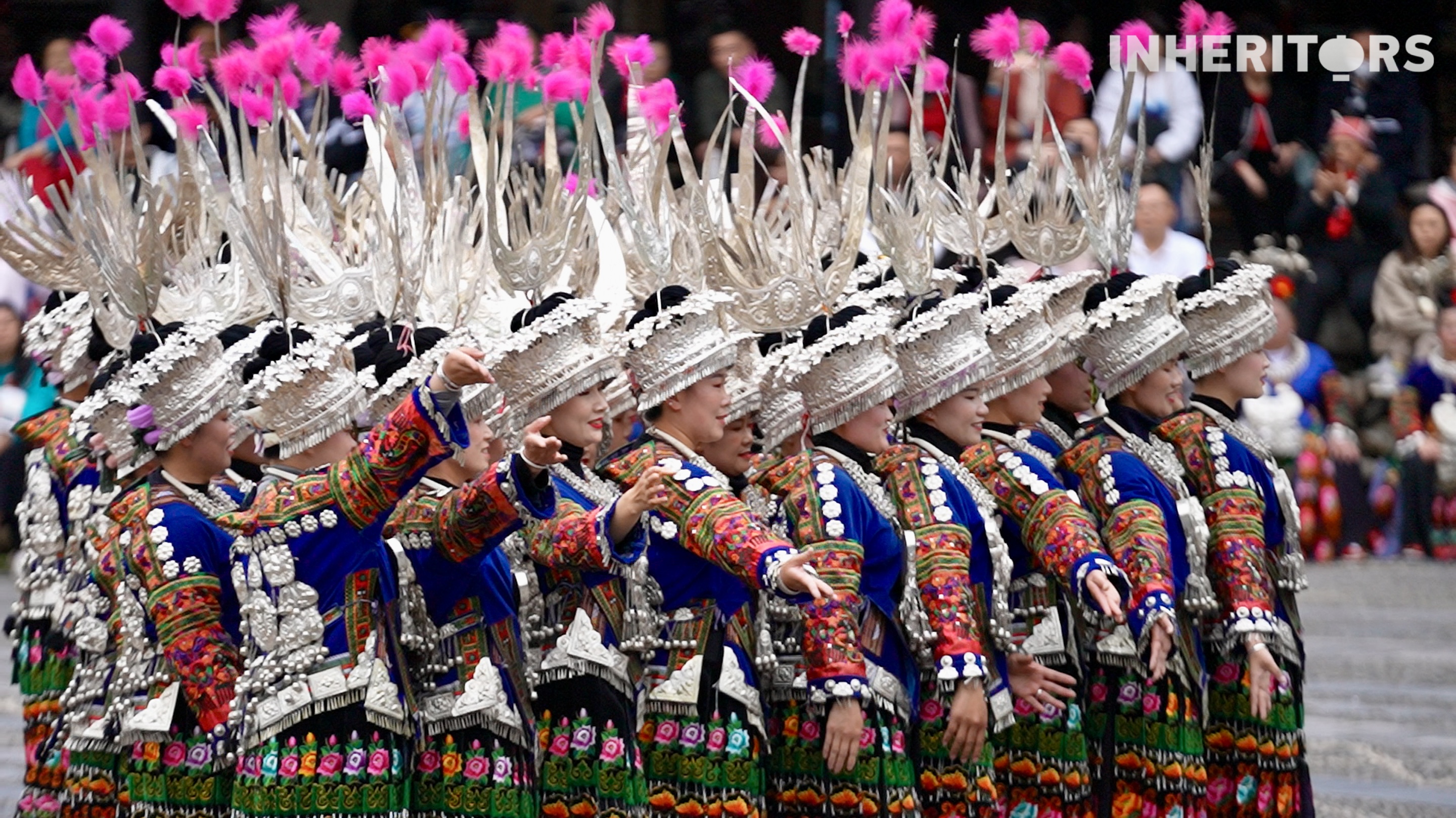 People of Miao ethnic group gather in southwest China's Guizhou Province. /CGTN