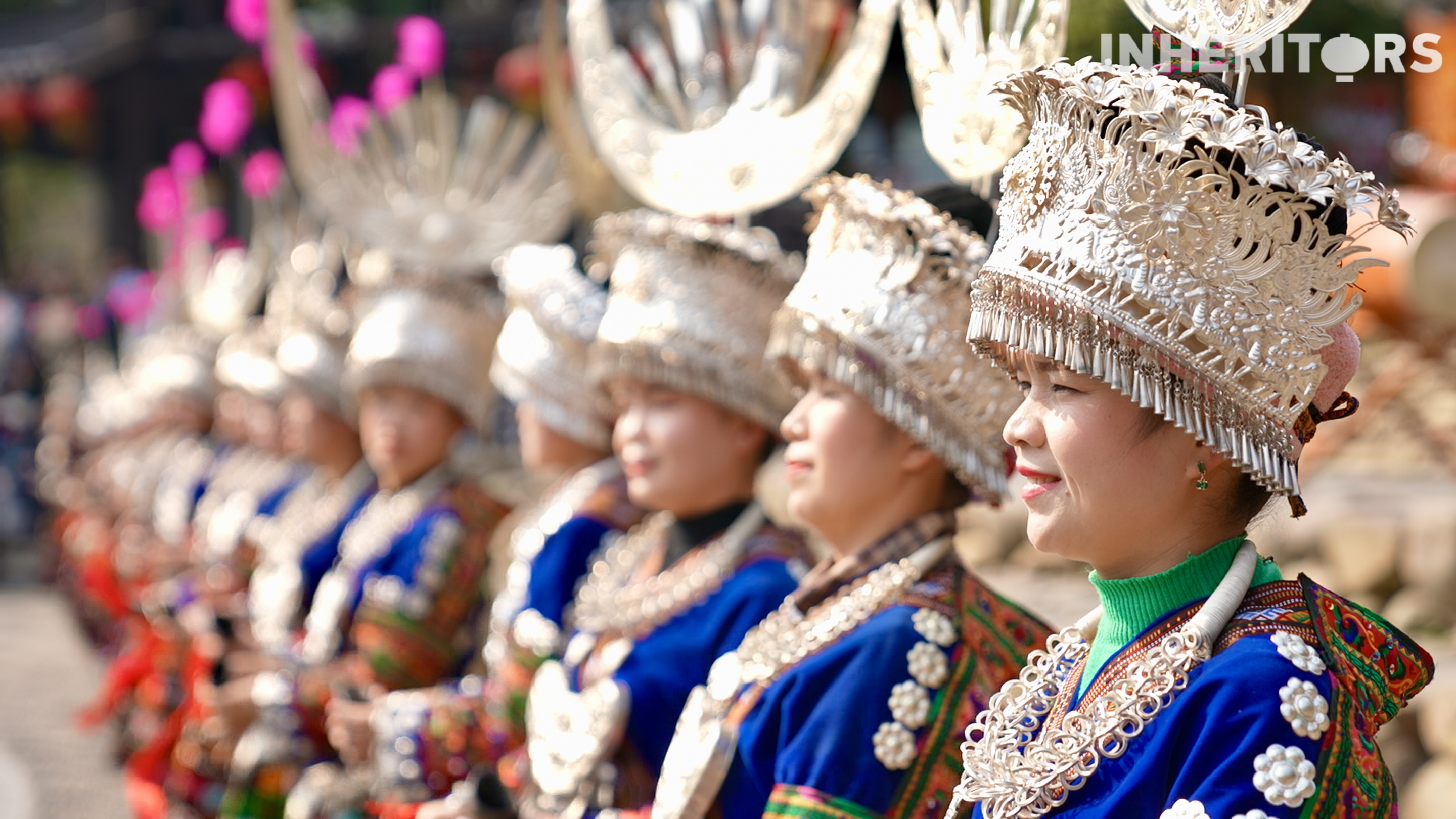 People of Miao ethnic group gather in southwest China's Guizhou Province. /CGTN