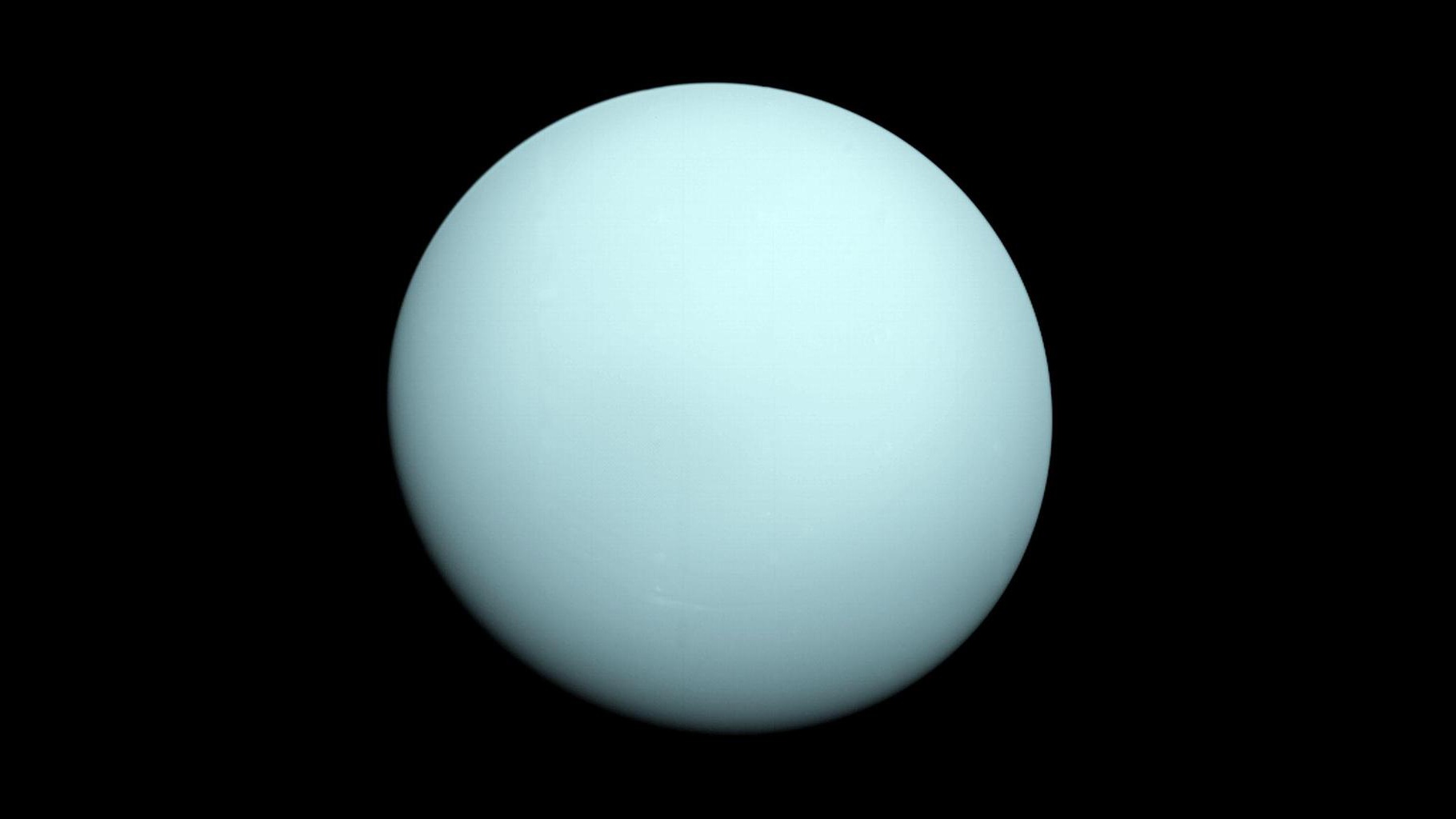 The image of Uranus taken by NASA's Voyager 2 spacecraft. /CFP