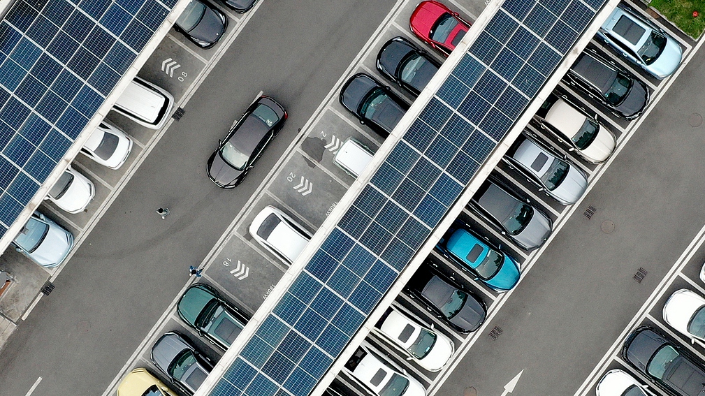 NEVs are seen charging at a charging station in Fuzhou, southeast China's Fujian Province, April 10, 2024. /CFP