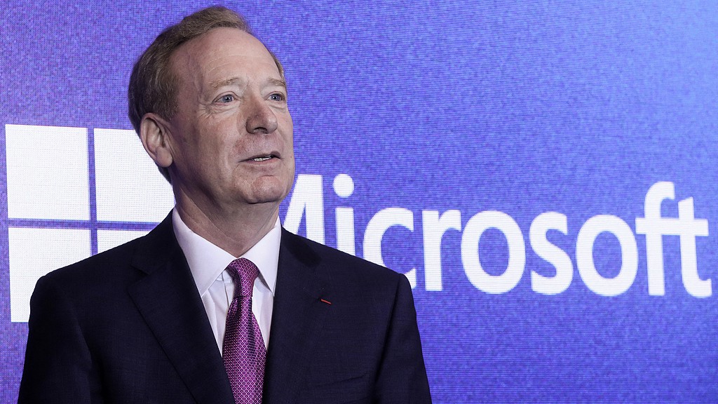 Microsoft's vice chair and president Brad Smith at Microsoft's French headquarters, May 13, 2024. /CFP