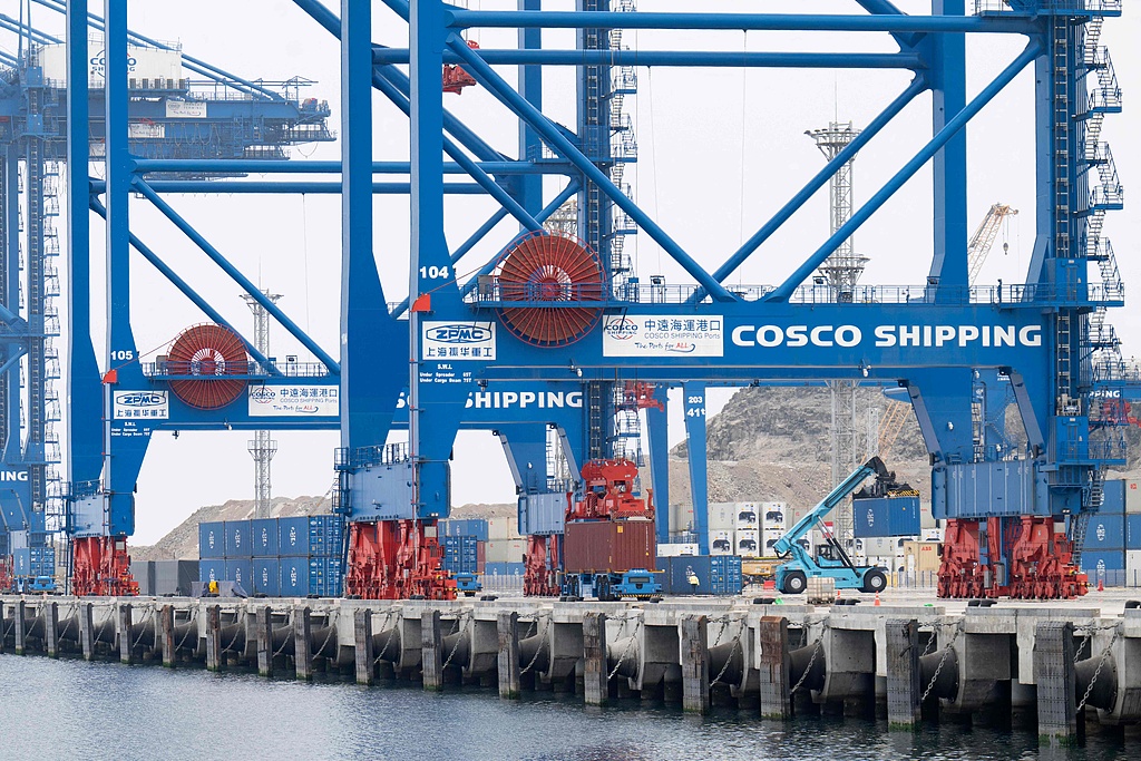 The construction site of the Chancay Port in Chancay, Peru, October 29, 2024. /CFP