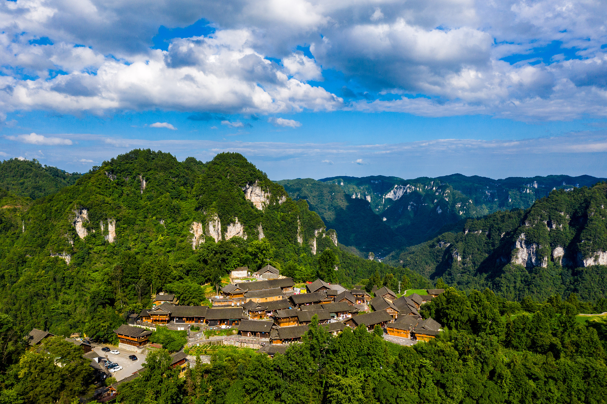 Shibadong Village in Xiangxi Tujia and Miao Autonomous Prefecture, central China's Hunan Province, July 4, 2024. /CFP