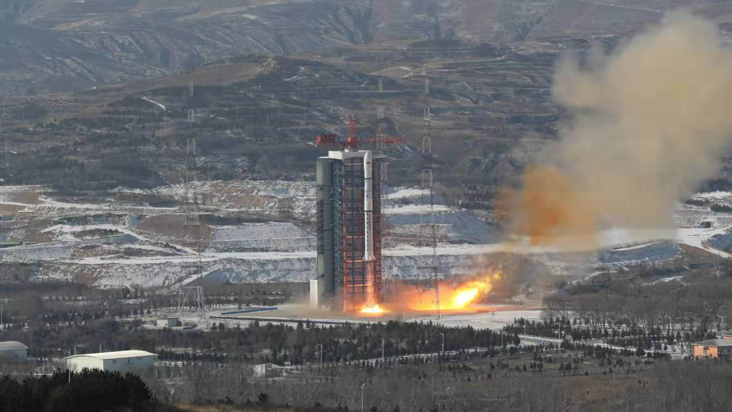 The CBERS-04A satellite launched by a Long March-4B rocket from Taiyuan Satellite Launch Center, north China's Shanxi Province, December 20, 2019 /China Media Group