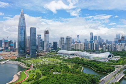 The Houhai area in Nanshan District of Shenzhen, south China's Guangdong Province, September 17, 2020. /Xinhua